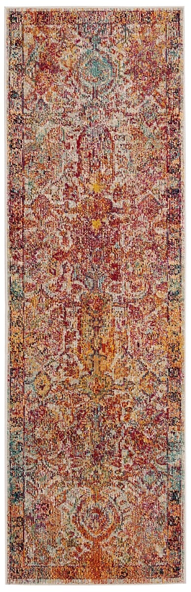 Safavieh Crystal Crs505A Light Blue / Orange Rugs - Safavieh - crs505a - 25