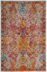Safavieh Crystal Crs505A Light Blue / Orange Rugs - Safavieh - crs505a - 3