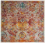 Safavieh Crystal Crs505A Light Blue / Orange Rugs - Safavieh - crs505a - 7sq