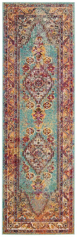 Safavieh Crystal Crs507A Light Blue / Orange Rugs - Safavieh - crs507a - 25