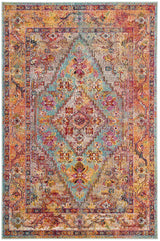 Safavieh Crystal Crs507A Light Blue / Orange Rugs - Safavieh - crs507a - 3