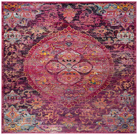 Safavieh Crystal Crs512S Fuchsia / Purple Rugs - Safavieh - crs512s - 7sq