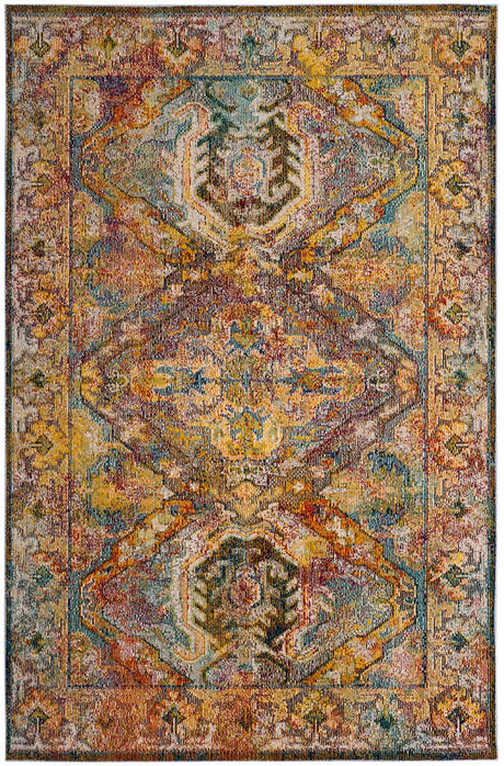 Safavieh Crystal Crs516A Light Blue / Orange Rugs - Safavieh - crs516a - 3