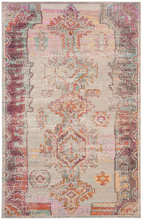 Safavieh Crystal Crs517P Light Grey / Purple Rugs - Safavieh - crs517p - 3