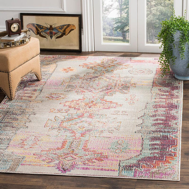 Safavieh Crystal Crs517P Light Grey / Purple Rugs - Safavieh - crs517p - 3