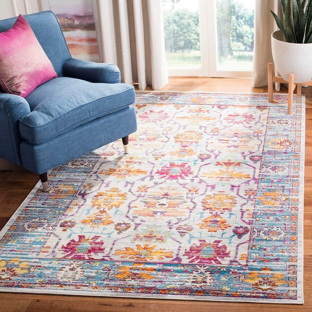 Safavieh Crystal Crs518G Cream/Teal Rug - Safavieh - crs518g - 3