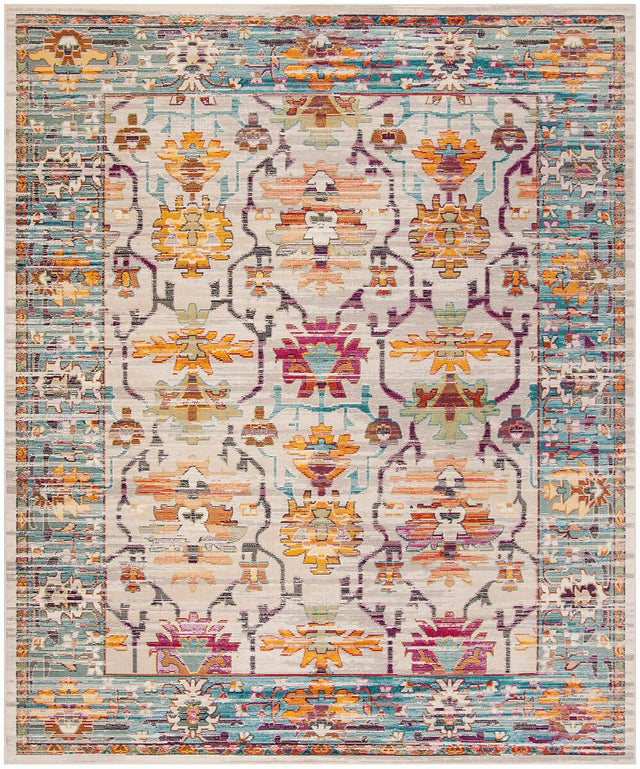 Safavieh Crystal Crs518G Cream/Teal Rug - Safavieh - crs518g - 3