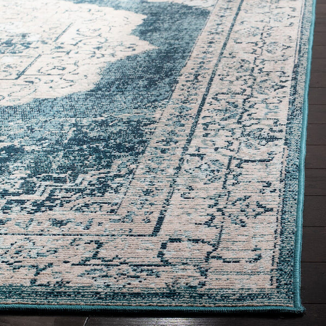 Safavieh Crystal Crs519B Beige/Dark Teal Rug - Safavieh - crs519b - 4