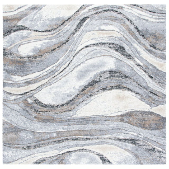 Safavieh Cyrus Shag Cyr118G Grey/Beige Rugs - Safavieh - cyr118g - 7sq