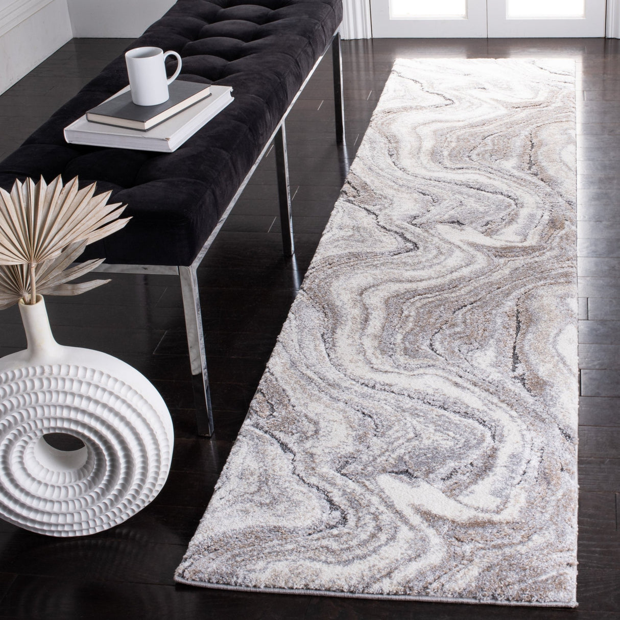 Safavieh Cyrus Shag Cyr120G Grey/Beige Rug - Safavieh - cyr120g - 4