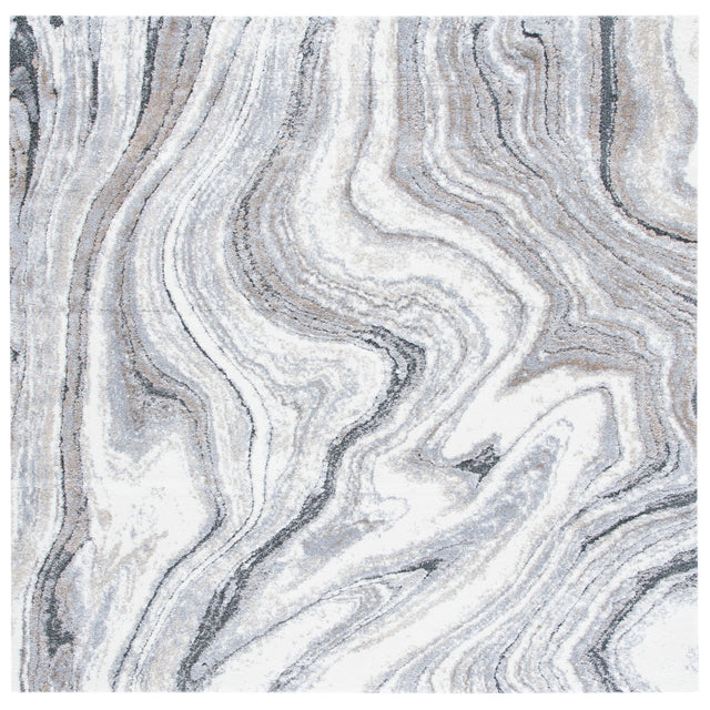 Safavieh Cyrus Shag Cyr120G Grey/Beige Rug - Safavieh - cyr120g - 7sq