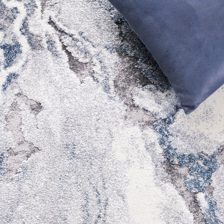 Safavieh Cyrus Shag Cyr121A Ivory/Blue Rug - Safavieh - cyr121a - 7r
