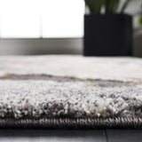 Safavieh Cyrus Shag Cyr121H Dark Grey/Orange Rug - Safavieh - cyr121h - 7r