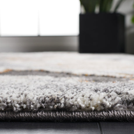 Safavieh Cyrus Shag Cyr121H Dark Grey/Orange Rug - Safavieh - cyr121h - 7r
