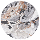 Safavieh Cyrus Shag Cyr121H Dark Grey/Orange Rug - Safavieh - cyr121h - 7r
