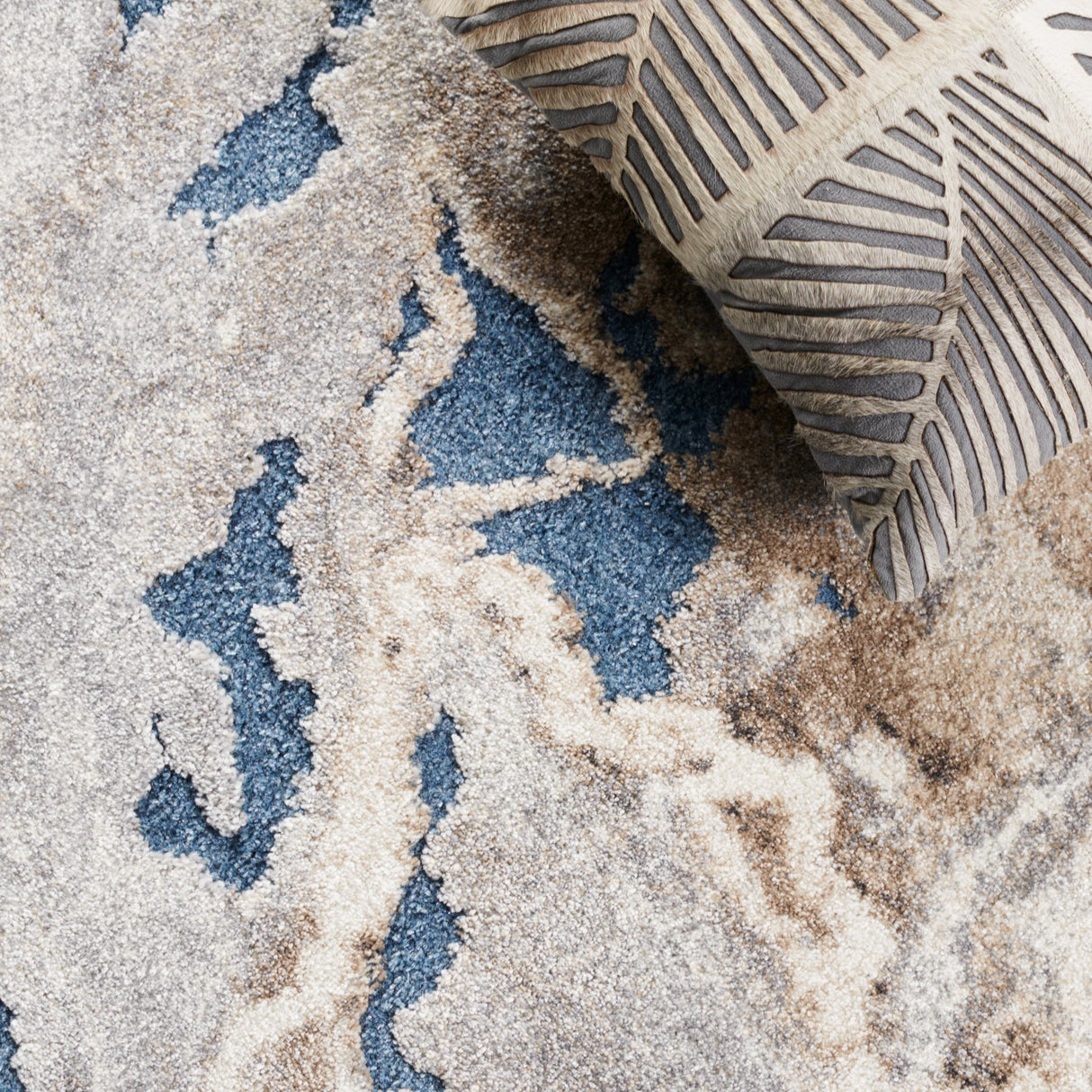 Safavieh Cyrus Shag Cyr121M Blue/Beige Rug - Safavieh - cyr121m - 7r