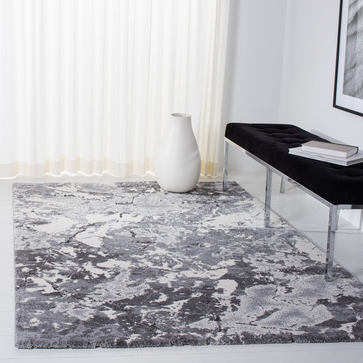 Safavieh Cyrus Shag Cyr122F Grey/Ivory Rug - Safavieh - cyr122f - 4