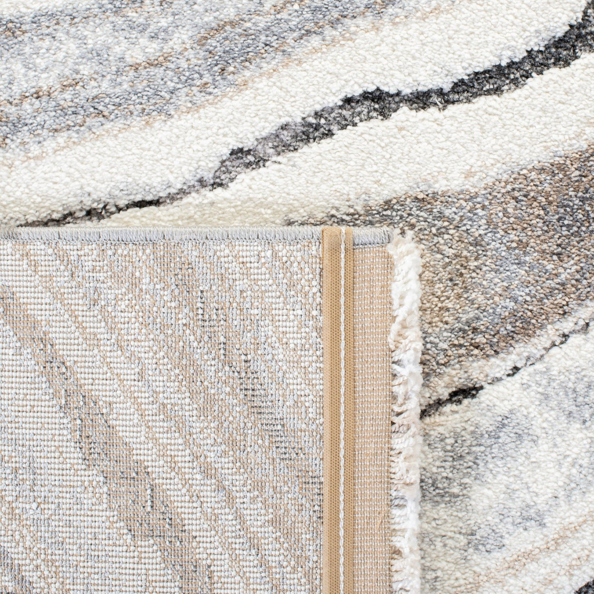Safavieh Cyrus Shag Cyr124A Ivory/Grey Rug - Safavieh - cyr124a - 4
