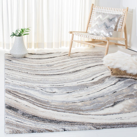 Safavieh Cyrus Shag Cyr124A Ivory/Grey Rug - Safavieh - cyr124a - 4