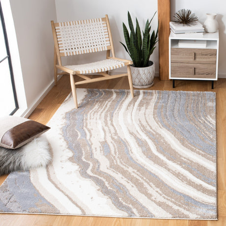 Safavieh Cyrus Shag Cyr126A Ivory/Grey Rug - Safavieh - cyr126a - 4