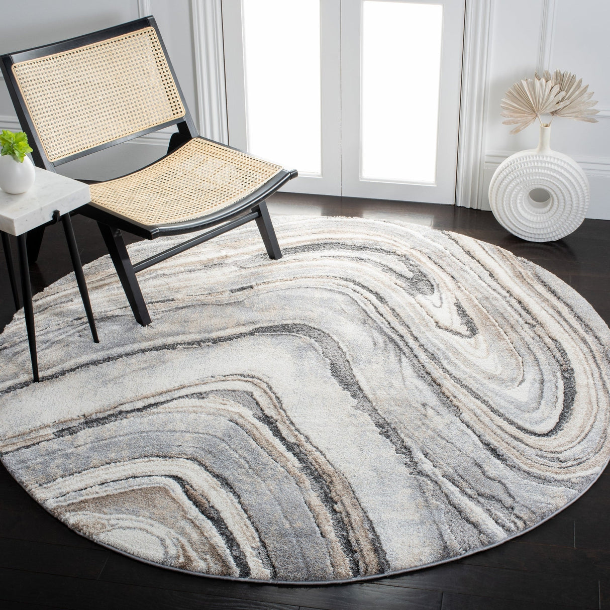 Safavieh Cyrus Shag Cyr132A Ivory/Grey Rugs - Safavieh - cyr132a - 29