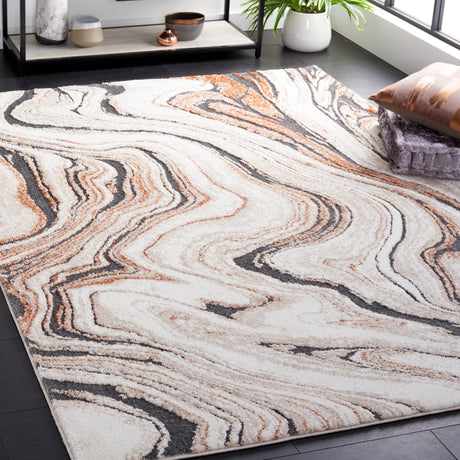 Safavieh Cyrus Shag Cyr136A Beige/Rust Rug - Safavieh - cyr136a - 3