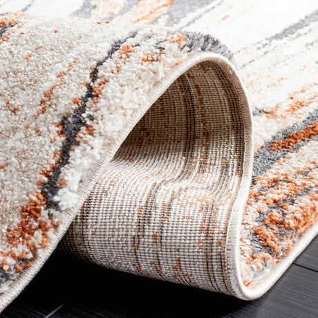 Safavieh Cyrus Shag Cyr136A Beige/Rust Rug - Safavieh - cyr136a - 3