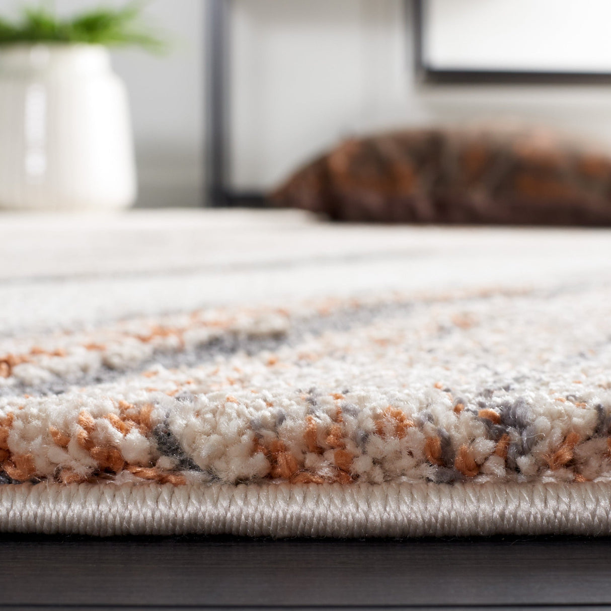 Safavieh Cyrus Shag Cyr138A Beige/Rust Rug - Safavieh - cyr138a - 3
