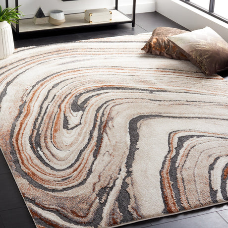 Safavieh Cyrus Shag Cyr138A Beige/Rust Rug - Safavieh - cyr138a - 3