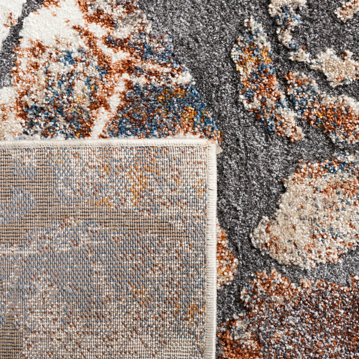 Safavieh Cyrus Shag Cyr140F Grey/Rust Rug - Safavieh - cyr140f - 3