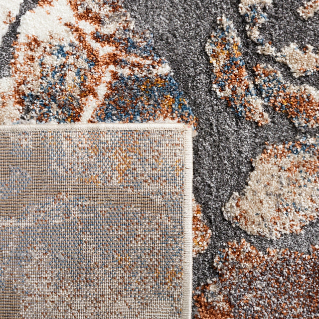 Safavieh Cyrus Shag Cyr140F Grey/Rust Rug - Safavieh - cyr140f - 3