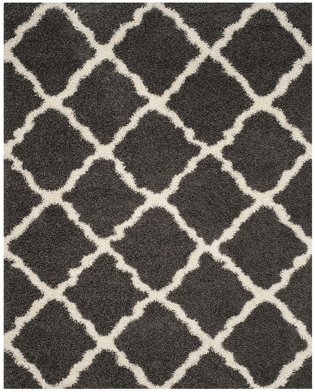 Safavieh Dallas Shag Sgd257A Dark Grey/Ivory Rug - Safavieh - sgd257a - 4r