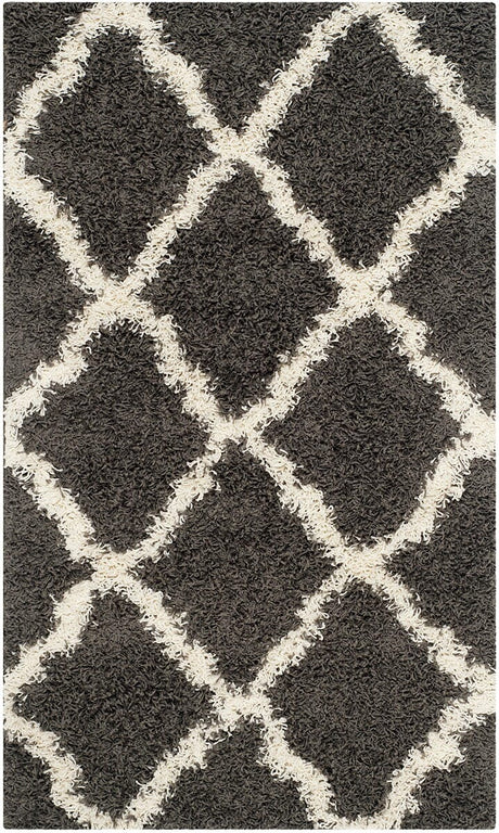 Safavieh Dallas Shag Sgd257A Dark Grey/Ivory Rug - Safavieh - sgd257a - 4r