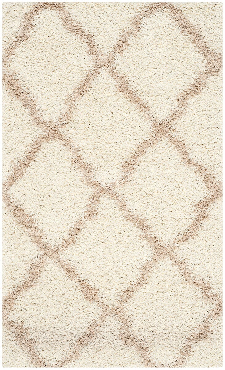 Safavieh Dallas Shag Sgd257B Ivory/Beige Rug - Safavieh - sgd257b - 4r