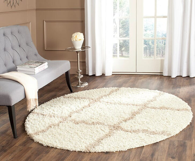 Safavieh Dallas Shag Sgd257B Ivory/Beige Rug - Safavieh - sgd257b - 4sq