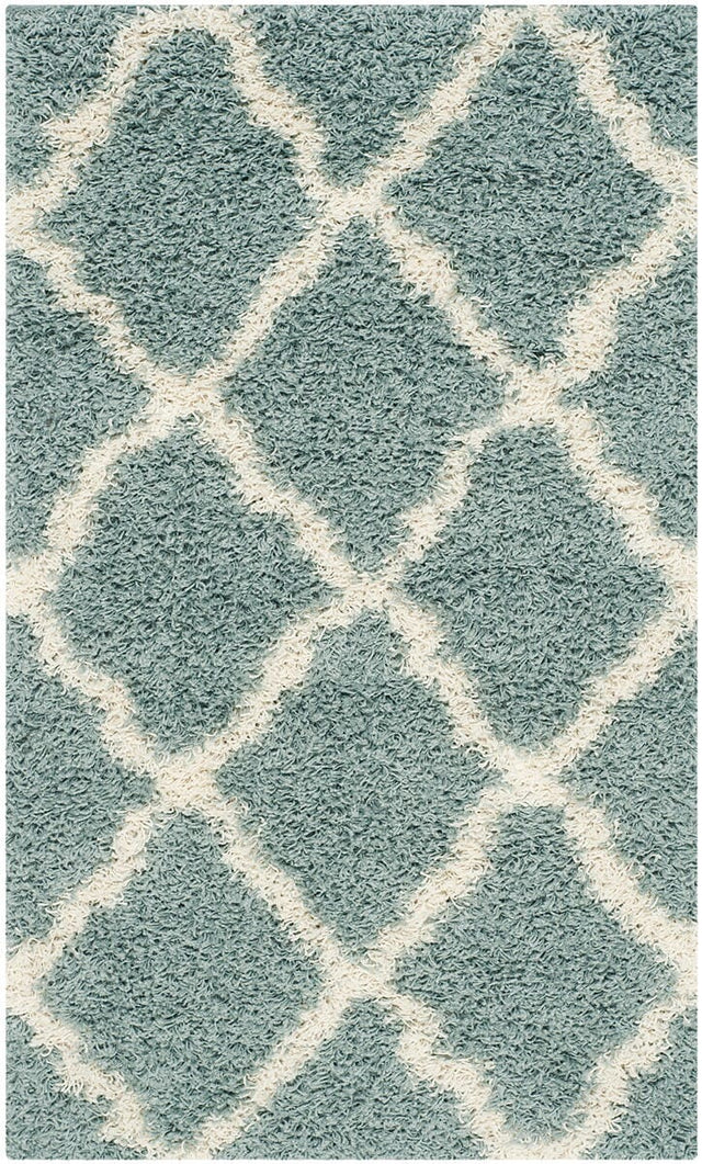 Safavieh Dallas Shag Sgd257C Light Blue / Ivory Rugs - Safavieh - sgd257c - 6r