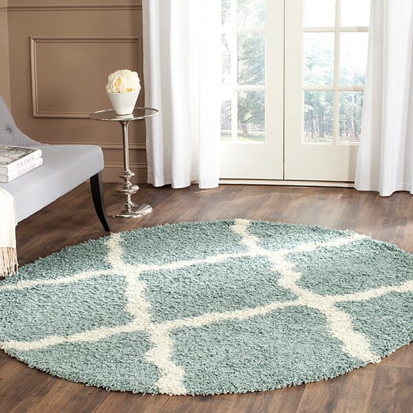 Safavieh Dallas Shag Sgd257C Light Blue / Ivory Rugs - Safavieh - sgd257c - 6sq