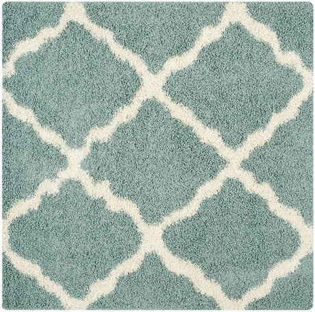 Safavieh Dallas Shag Sgd257C Light Blue / Ivory Rugs - Safavieh - sgd257c - 6sq