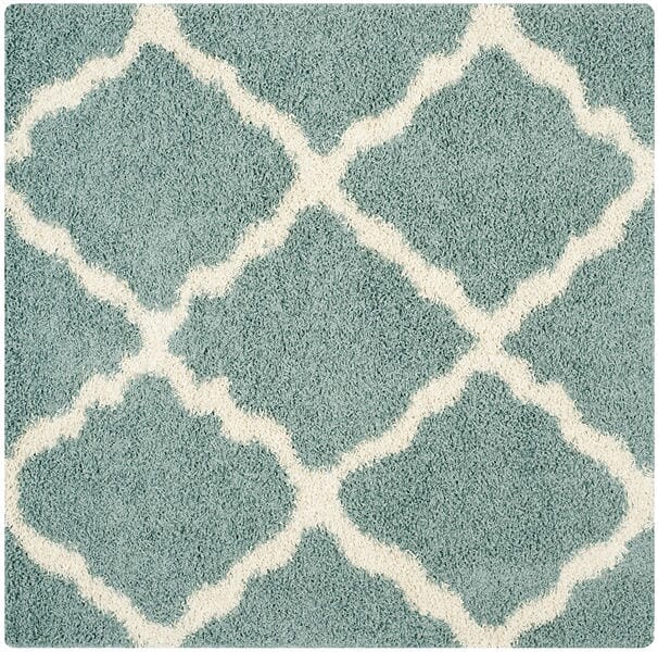 Safavieh Dallas Shag Sgd257C Light Blue / Ivory Rugs - Safavieh - sgd257c - 6sq