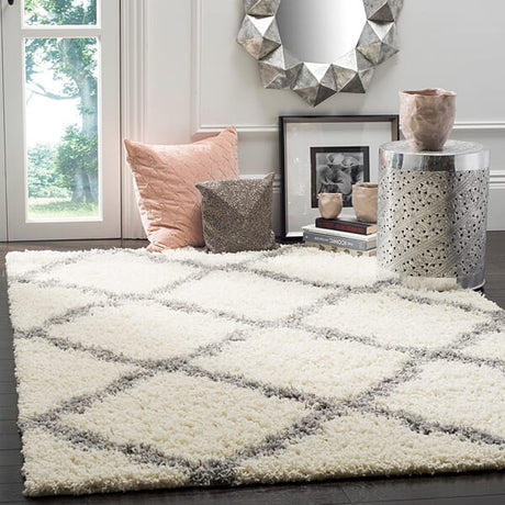 Safavieh Dallas Shag Sgd257F Ivory/Grey Rug - Safavieh - sgd257f - 3