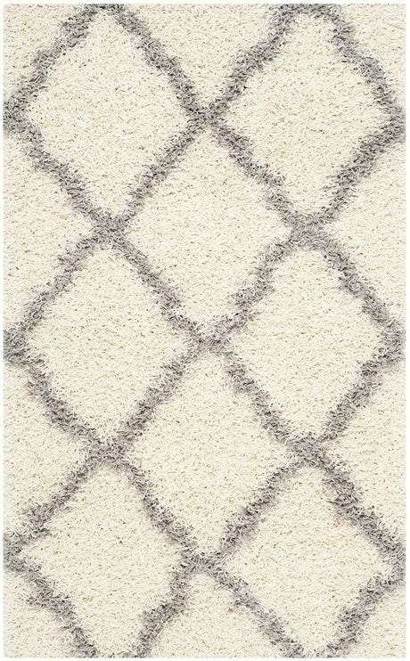 Safavieh Dallas Shag Sgd257F Ivory/Grey Rug - Safavieh - sgd257f - 4r