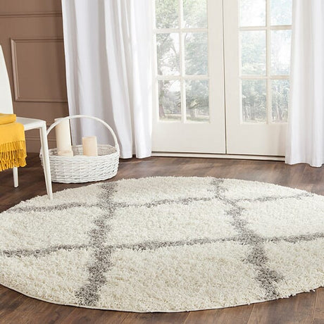 Safavieh Dallas Shag Sgd257F Ivory/Grey Rug - Safavieh - sgd257f - 4sq