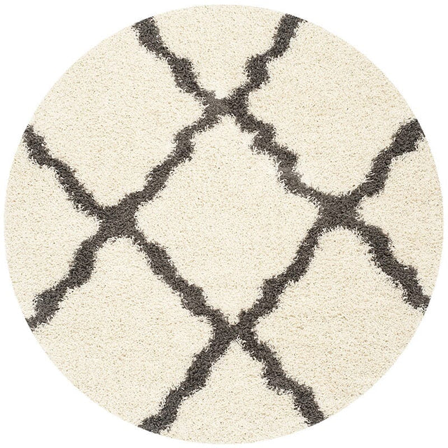 Safavieh Dallas Shag Sgd257H Ivory/Dark Grey Rug - Safavieh - sgd257h - 4r