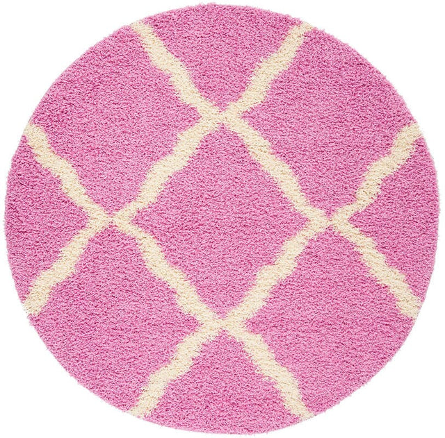 Safavieh Dallas Shag Sgd257I Pink / Ivory Rugs - Safavieh - sgd257i - 6r