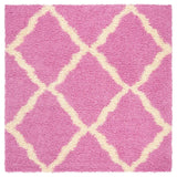 Safavieh Dallas Shag Sgd257I Pink / Ivory Rugs - Safavieh - sgd257i - 6sq