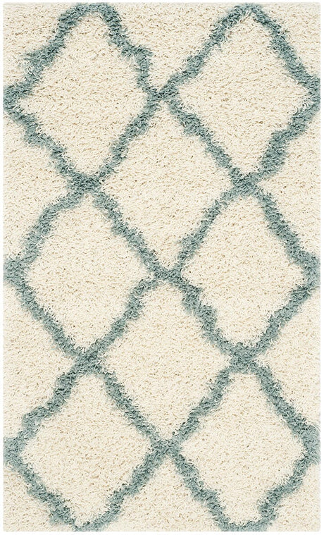 Safavieh Dallas Shag Sgd257J Ivory/Light Blue Rug - Safavieh - sgd257j - 4r