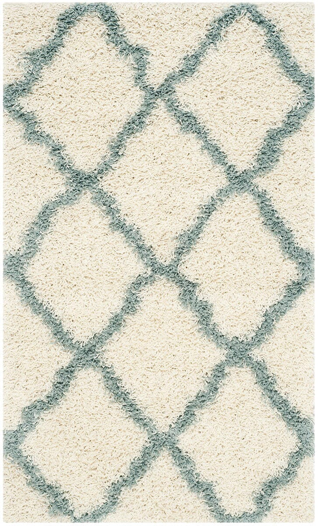 Safavieh Dallas Shag Sgd257J Ivory/Light Blue Rug - Safavieh - sgd257j - 4r