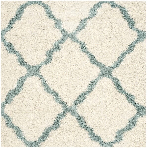 Safavieh Dallas Shag Sgd257J Ivory/Light Blue Rug - Safavieh - sgd257j - 4sq