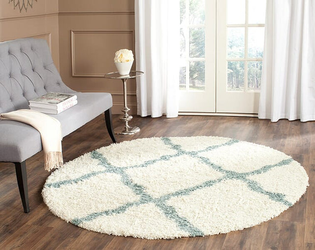 Safavieh Dallas Shag Sgd257J Ivory/Light Blue Rug - Safavieh - sgd257j - 4sq