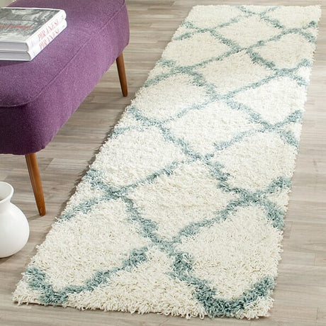 Safavieh Dallas Shag Sgd257J Ivory/Light Blue Rug - Safavieh - sgd257j - 4sq